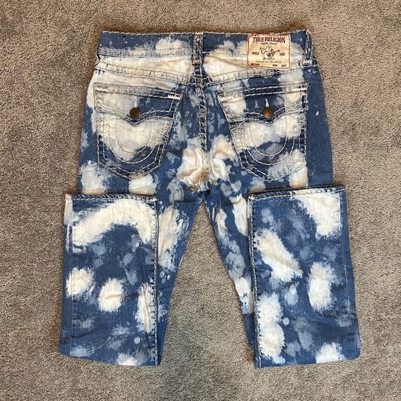 True Religion Acid Wash Men's Medium Denim Jeans